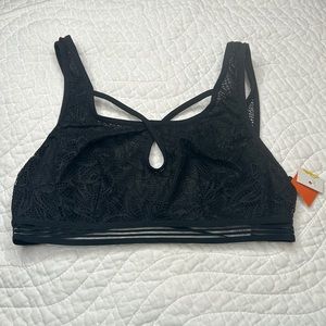 NWT black lace bralette